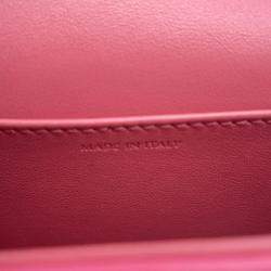 Celine Triomphe Mini Claude Pink Leather Shoulder Bag
