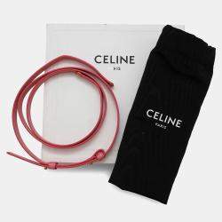 Celine Triomphe Mini Claude Pink Leather Shoulder Bag