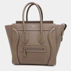 Celine Luggage Micro Shopper Suri Leather
