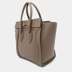 Celine Luggage Micro Shopper Suri Leather