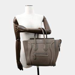 Celine Luggage Micro Shopper Suri Leather