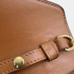 Celine Triomphe Chain shoulder Bag Brown Pvc Leather