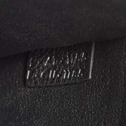 Celine Black Leather and Suede Medium Trapeze Top Handle Bag