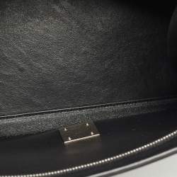 Celine Black Leather and Suede Medium Trapeze Top Handle Bag