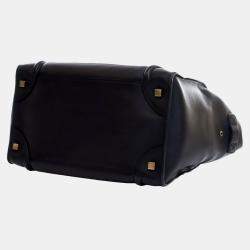 Celine Black Mini Calfskin Luggage Tote