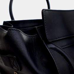 Celine Black Mini Calfskin Luggage Tote