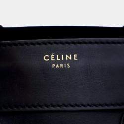 Celine Black Mini Calfskin Luggage Tote