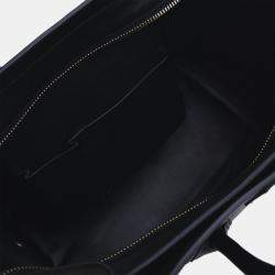 Celine Black Mini Calfskin Luggage Tote