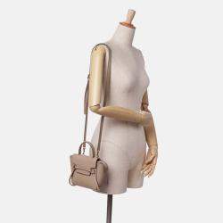 Celine Brown Pico Grained Calfskin Belt Bag