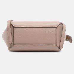 Celine Brown Pico Grained Calfskin Belt Bag