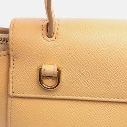 Celine Yellow Pico Grained Calfskin Belt Bag