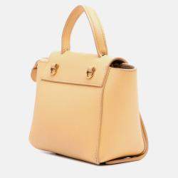 Celine Yellow Pico Grained Calfskin Belt Bag