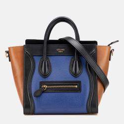 Celine Multicolor Nano Leather Luggage Tote