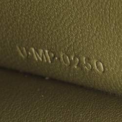 Celine Army Green Leather Medium Maillon Flap Crossbody Bag