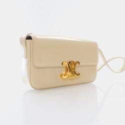 Celine Shiny Calfskin Claude Shoulder Bag