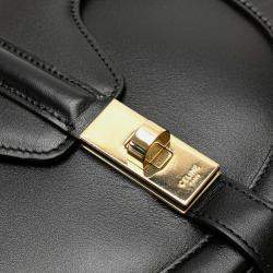 Pre Owned Celine Black Small Calfskin Besace 16 Crossbody