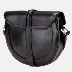 Pre Owned Celine Black Small Calfskin Besace 16 Crossbody