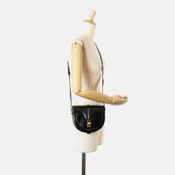 Pre Owned Celine Black Small Calfskin Besace 16 Crossbody
