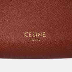 Celine Orange Pico Grained Calfskin Belt Bag