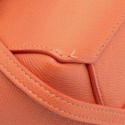 Celine Orange Pico Grained Calfskin Belt Bag