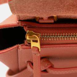 Celine Orange Pico Grained Calfskin Belt Bag