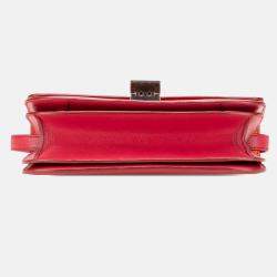 Celine Red Medium Calfskin Classic Box