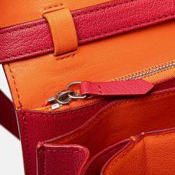 Celine Red Medium Calfskin Classic Box