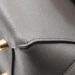 Celine Grey Mini Grained Calfskin Belt Bag