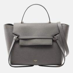 Celine Grey Mini Grained Calfskin Belt Bag
