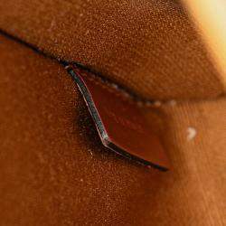 Celine Brown Mini Triomphe Coated Canvas Vertical Cabas Satchel
