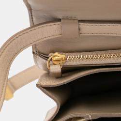 Celine Beige Medium Calfskin Classic Box  Shoulder Bag