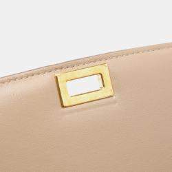Celine Beige Medium Calfskin Classic Box  Shoulder Bag