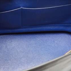 Pre Owned Celine Tricolor Leather and Suede Medium Trapeze Top Handle Bag