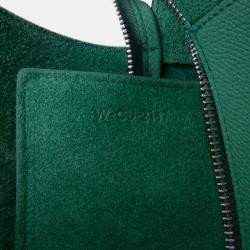 Pre Owned Celine Green Mini Grained Calfskin Belt Bag