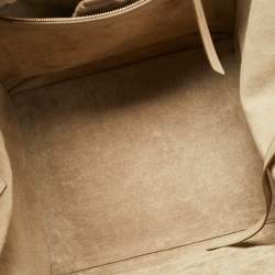 Pre Owned Celine Beige Leather Medium Phantom Luggage Tote