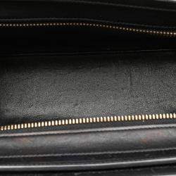 Pre Owned Celine Beige Black Nano Tricolor Nubuck and Calfskin Luggage Tote