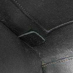 Pre Owned Celine Beige Black Nano Tricolor Nubuck and Calfskin Luggage Tote