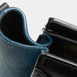 Pre Owned Celine Beige Black Nano Tricolor Nubuck and Calfskin Luggage Tote