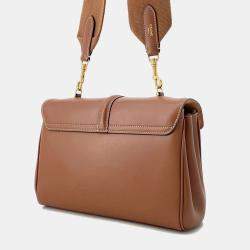 Pre Owned Celine Teen Soft 16 Tan Leather Shoulder Bag