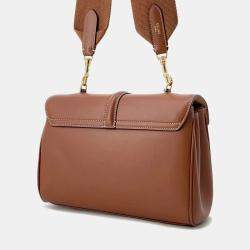 Celine Teen Soft 16 (Season) Shoulder Tan Calf Leather