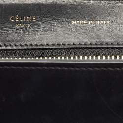 Celine Blue/Black Python and Leather Medium Trapeze Bag