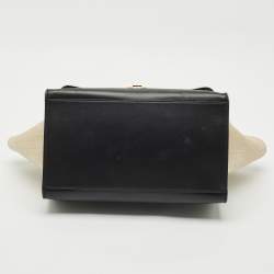 Celine Tri Color Leather and Canvas Medium Trapeze Bag
