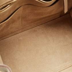 Pre Owned Celine White Leather Small Ring Satchel