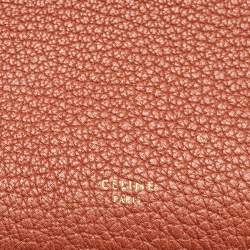 Pre Owned Celine Brown Leather Mini Belt Top Handle Bag
