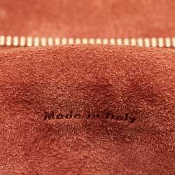 Pre Owned Celine Brown Leather Mini Belt Top Handle Bag