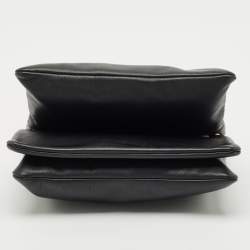 Pre Owned Céline Black Leather Large Trio Crossbody Bag