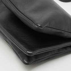 Pre Owned Céline Black Leather Large Trio Crossbody Bag