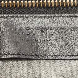 Pre Owned Céline Black Leather Large Trio Crossbody Bag