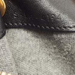 Pre Owned Céline Black Leather Large Trio Crossbody Bag