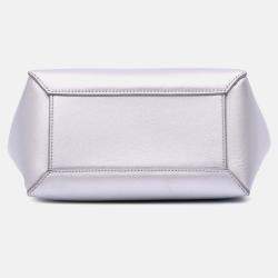 Pre Owned Celine Grey Nano Laminated Calfskin Belt Bag